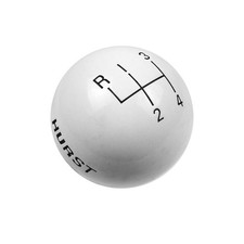 1637626 Hurst Shift Knob - 4-Speed Pattern - White picture