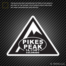Triangle Pikes Peak Sticker co climbed feet hike camp outdoors 14114 picture