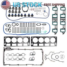 Full Gasket Set Head Bolts Fit For 2007-11 GMC Chevrolet 6.0 Cadillac 6.2 OHV picture