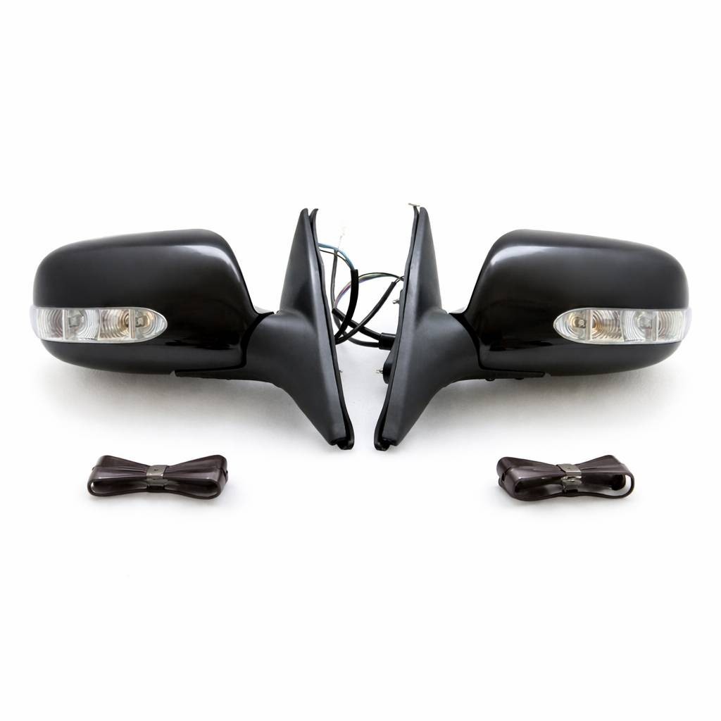 LED Manual Fold Mirror Set For 2002-2006 Toyota Camry Left & Right Paintable