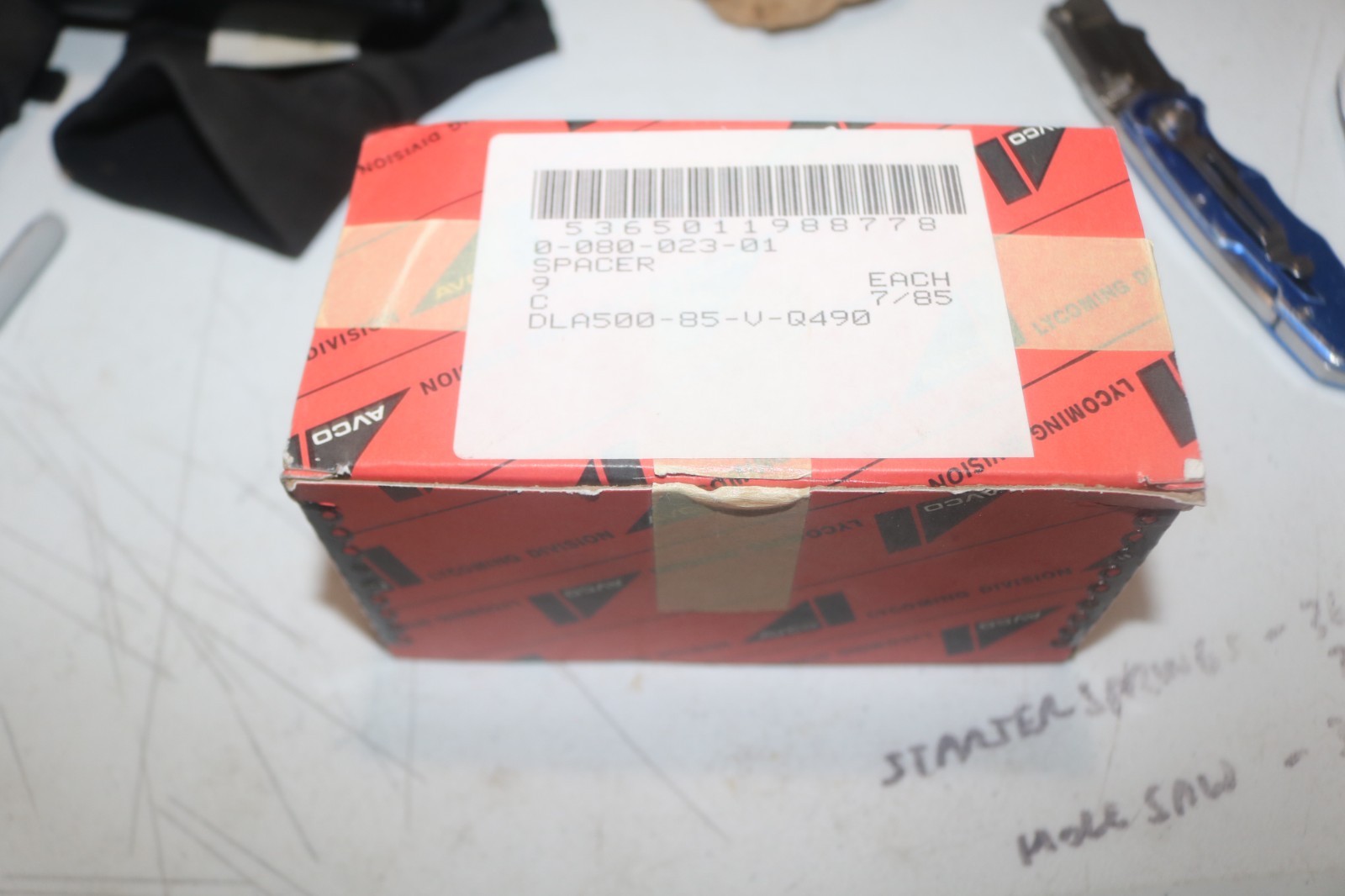 NOS AVCO Honeywell spacer PN 0-080-023-01  5365-01-198-8778