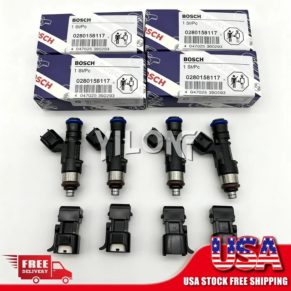 4X 52lb 550cc Fuel Injectors Fits For EV14 Audi A4 Golf Jetta Passat NEW