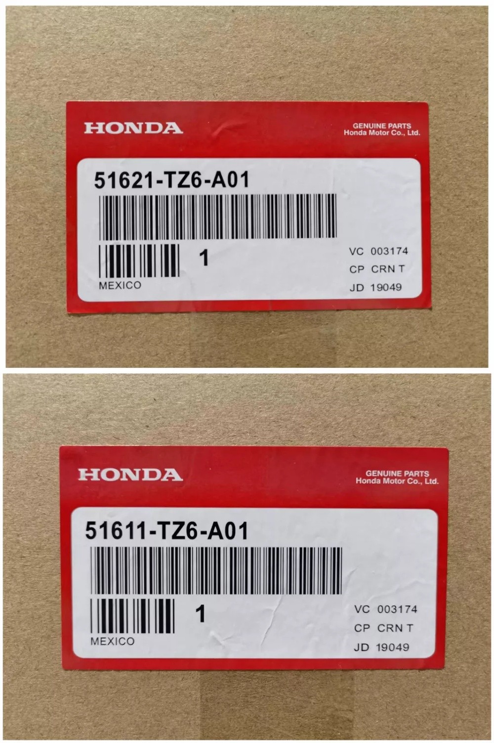 2X OEM For Acura 51611-TZ6-A01&51621-TZ6-A01 Front Shock Absorber Pair 14-19 MDX