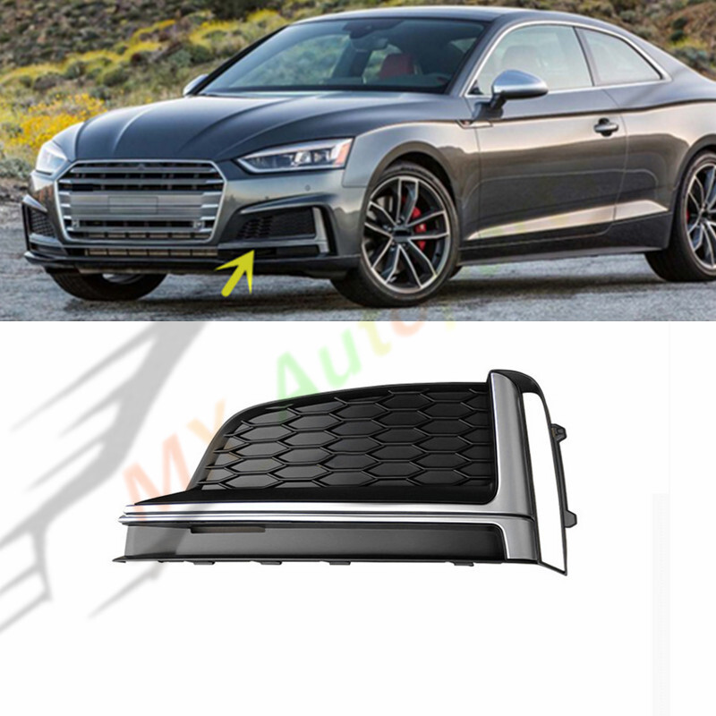 Replace Left Front Fog Lamp Grill Cover For Audi S5 Coupe S5 Cabriolet 2018-19