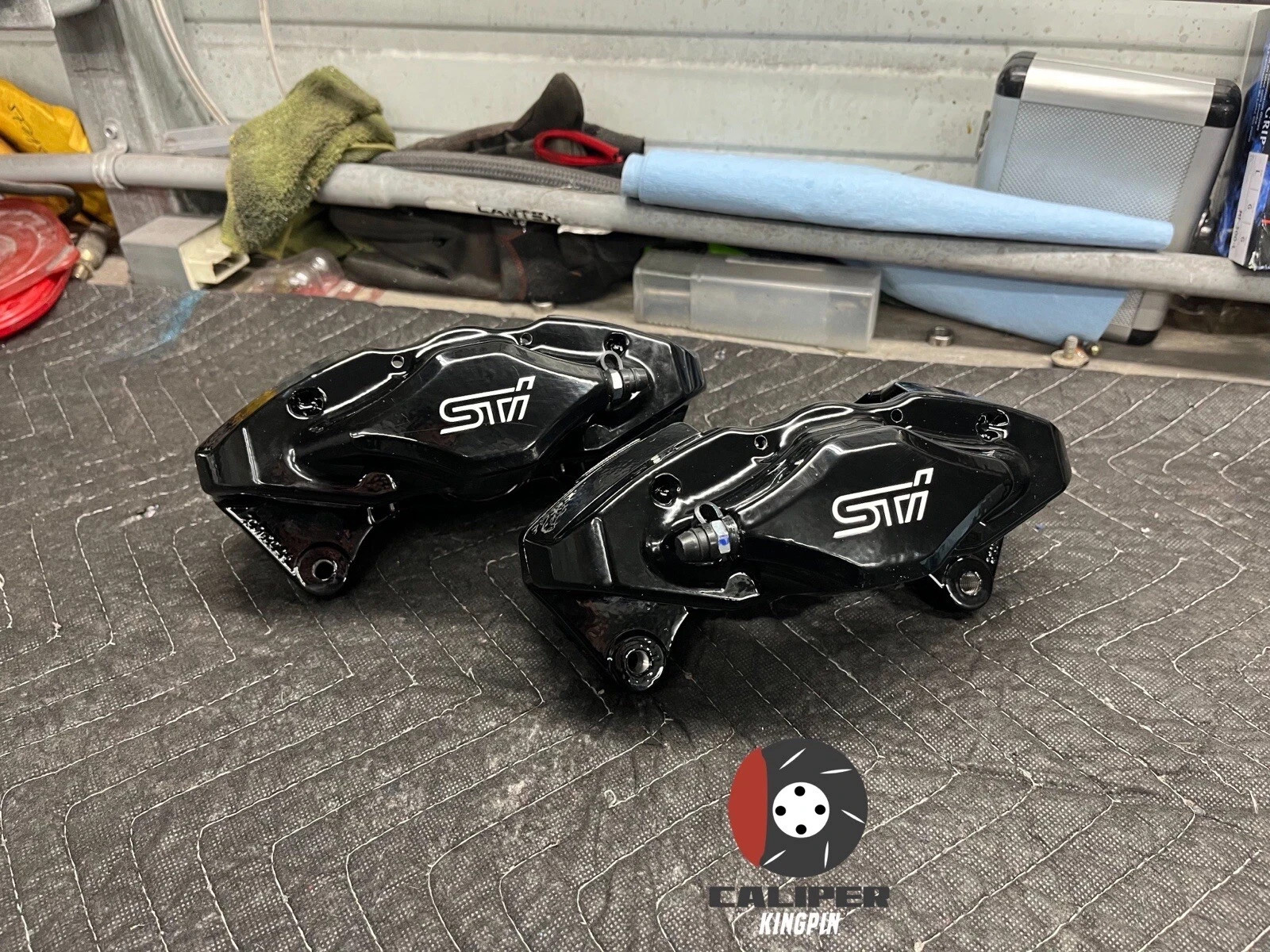 FITS 2008-2017 SUBARU WRX STI REAR BRAKE CALIPERS REAR POWDER COATED