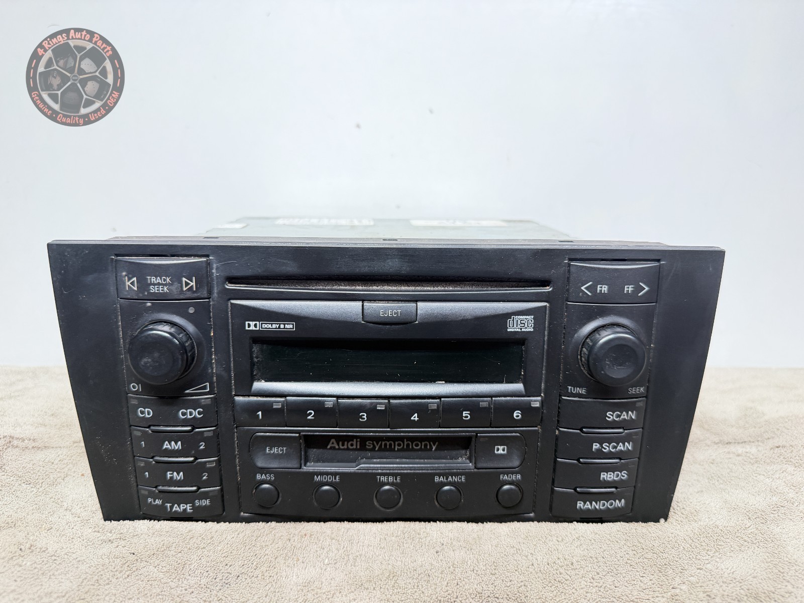 99-01 Audi A4 S4 B5 Head Unit Radio Assembly OEM *DO NOT HAVE RADIO CODE*