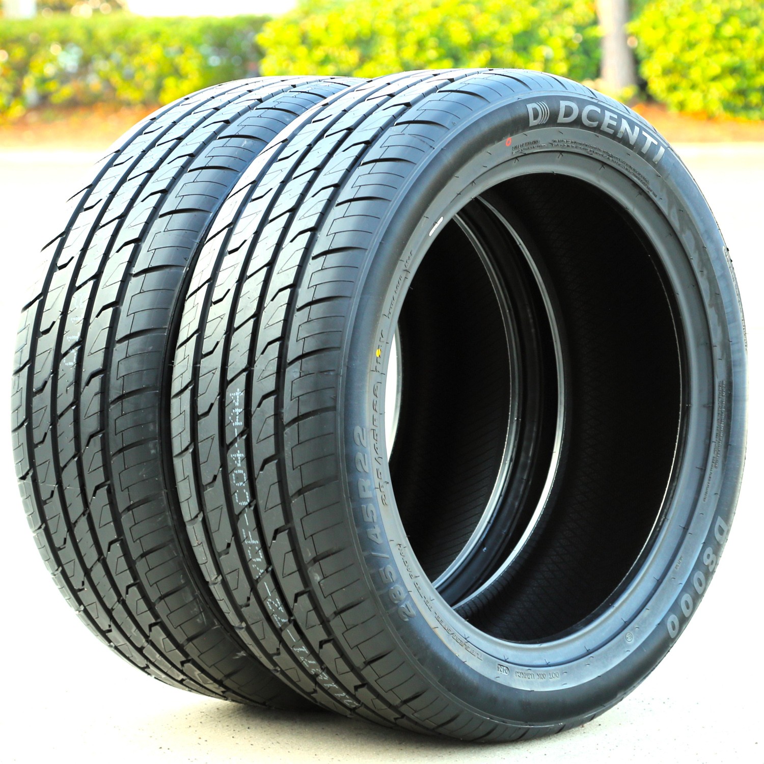 2 Tires 285/45R22 114V XL Dcenti D8000 AS A/S Performance