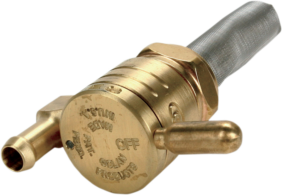 GOLAN PRODUCTS Click-Slick Fuel Petcock Downward Raw Brass 76-312D-BS GOLAN PRODUCTS Click-Slick Fuel Petcock Downward Raw Brass 76-312D-BS