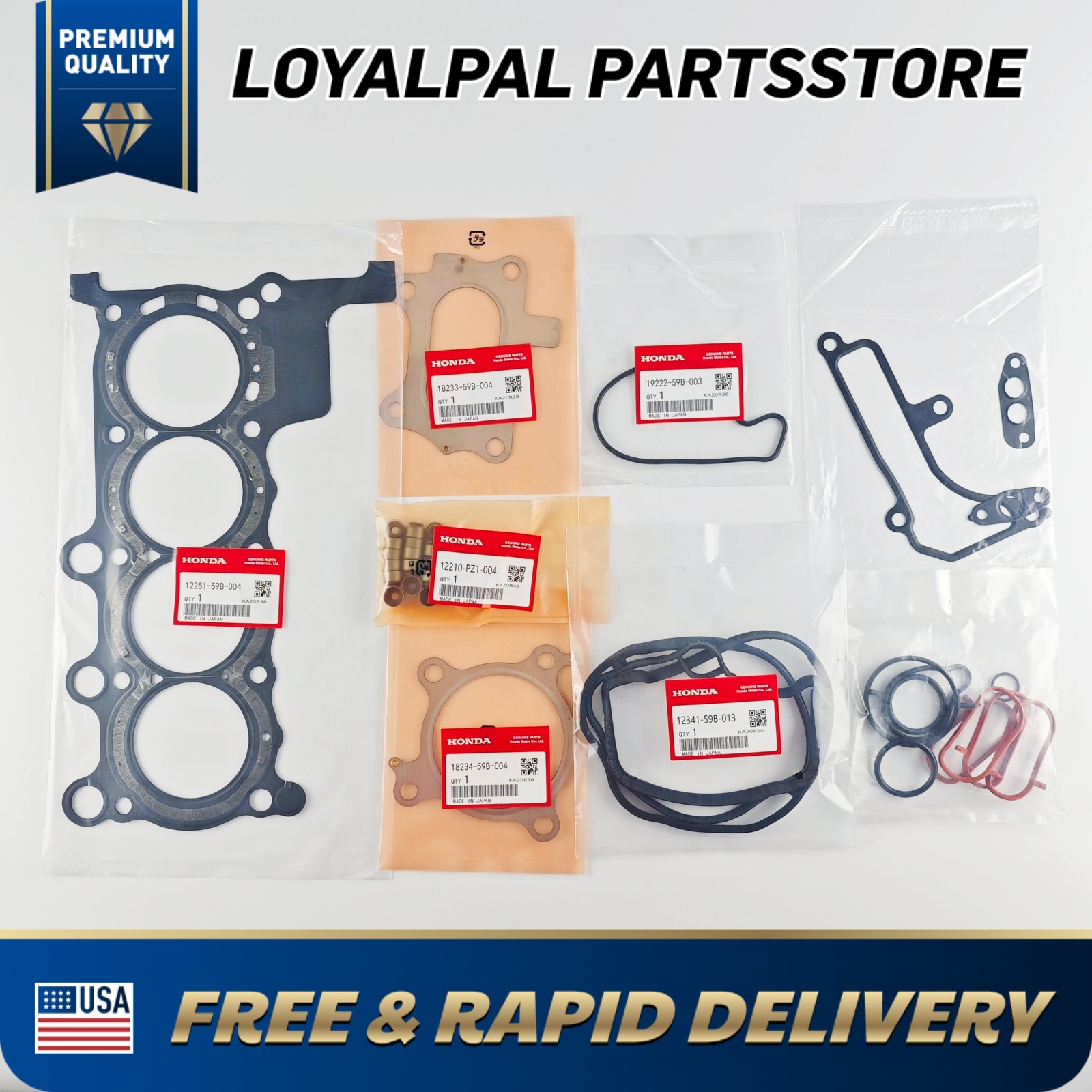 OEM Turbo Cylinder Head Gasket Set Fits 2016-2021 Civic Accord 1.5L l4 DOHC