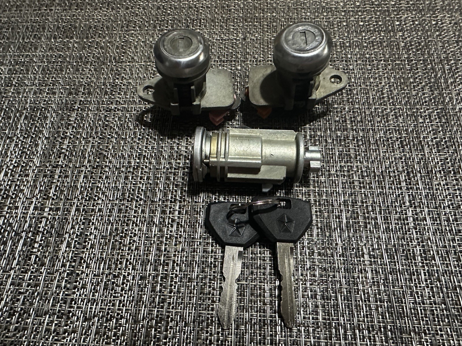 2002-2008 Dodge Ram Truck Matched Lock Cylinder Set Doors Ignition USED New Keys