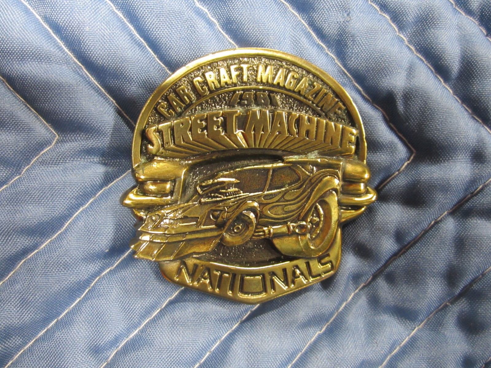 Vintage 1981 Car Craft Magazine Street Machine Nationals Brass Belt Buckle NOS Vintage 1981 Car Craft Magazine Street Machine Nationals Brass Belt Buckle NOS