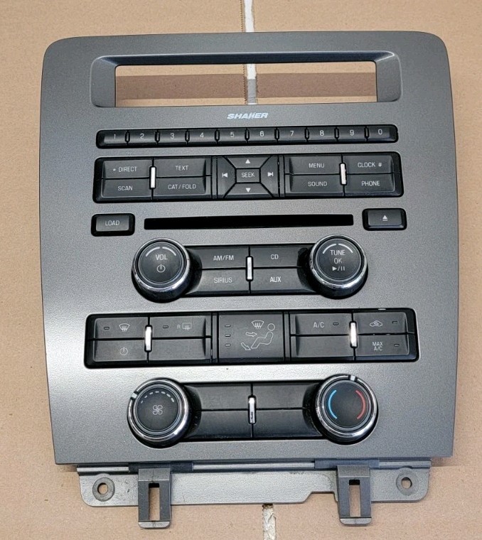 2010-2014 Ford Mustang Shaker Center Dash Radio Bezel Climate Control Trim Panel