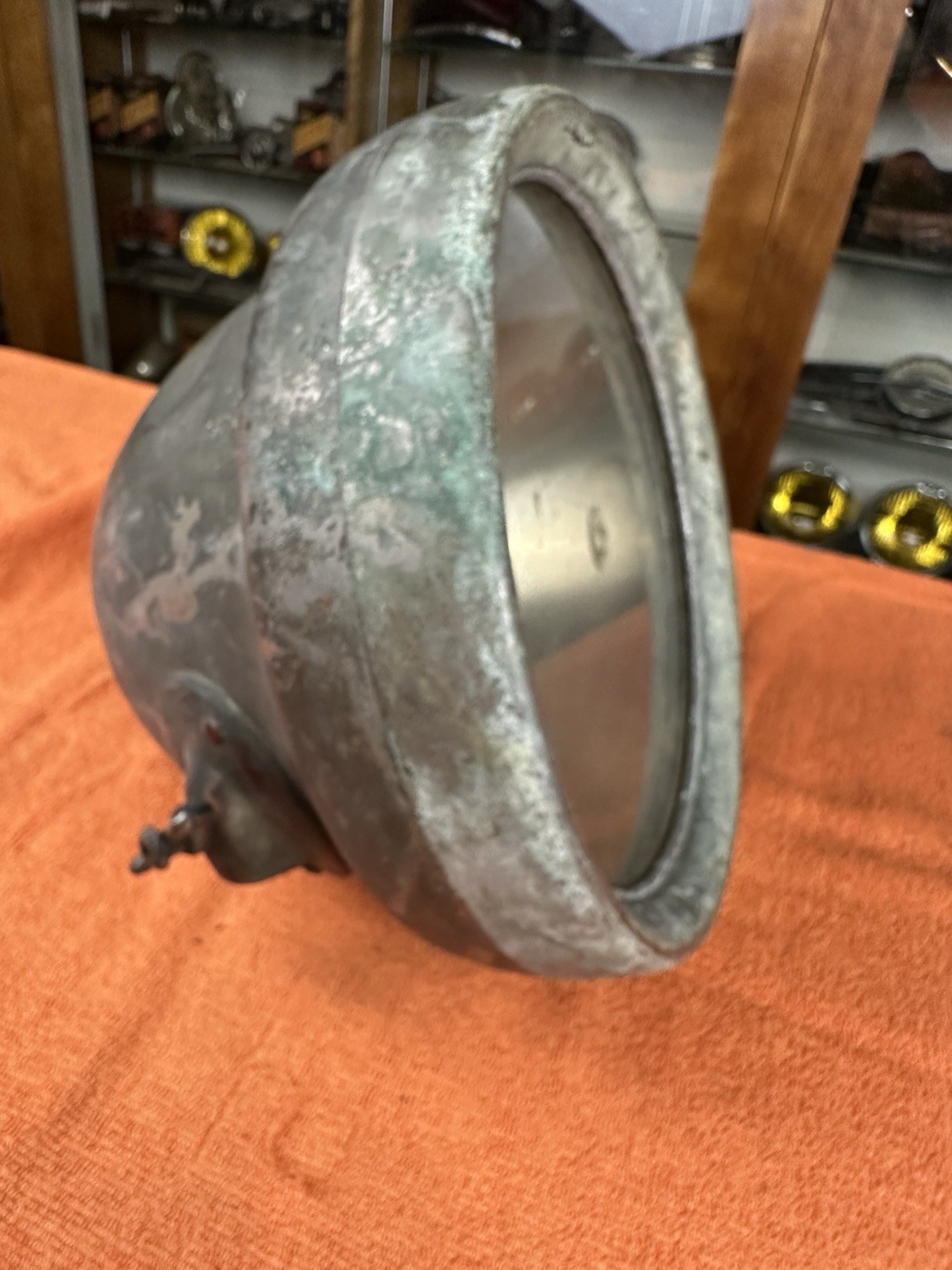 Original EARLY Vintage LUCAS MODEL L70 HEAD LIGHT LAMP Rolls Royce Jaguar Aston