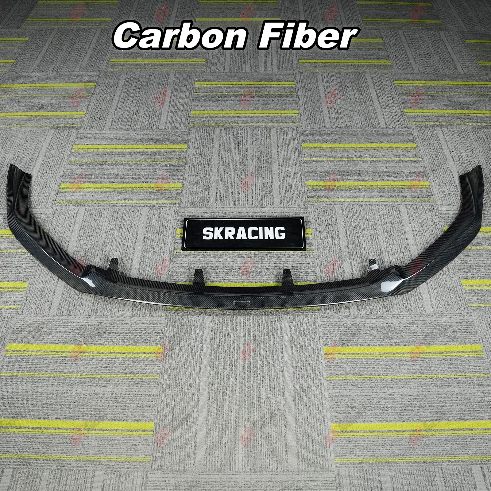 Glossy Black FRP/Forged/Carbon Fiber Front Bumper Lip Kits Fits Lexus RX500h 23+