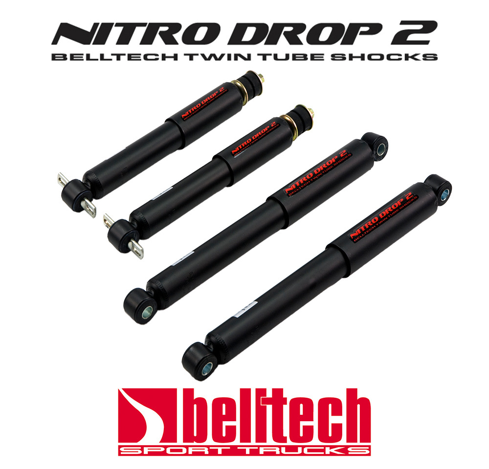 84-95 Toyota Pickup Nitro Drop 2 Front/Rear Shocks for 2/3 Drop Belltech