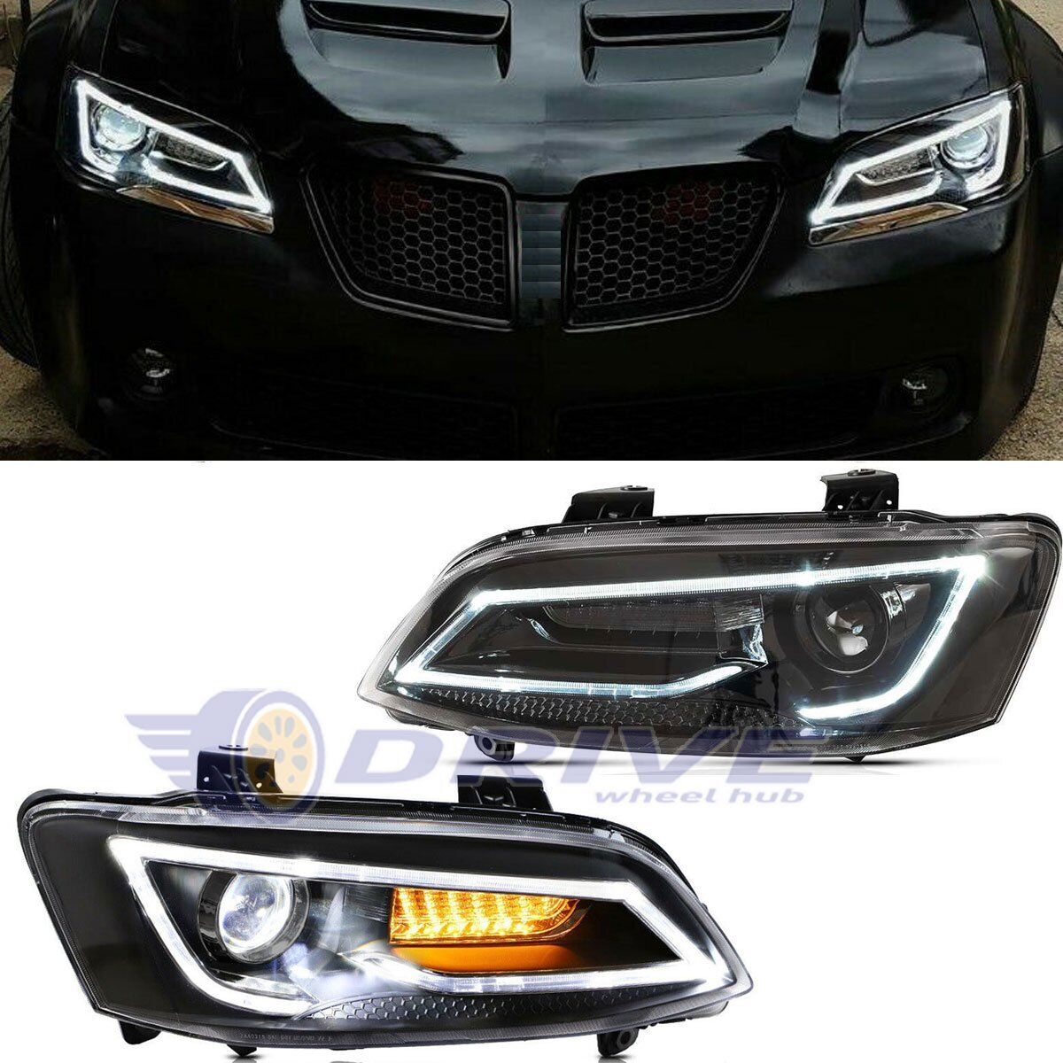 Headlight Set For 2008-2009 Pontiac G8 GT GXP BASE SEDAN Left and Right 2PC