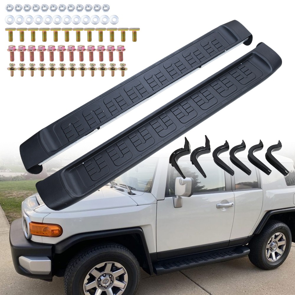 NEW LEFT+RIGHT Side Step for Toyota FJ cruiser 2007-2014 Running Board Nerf Bar