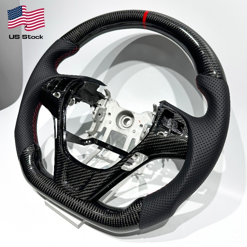US In Stock Real Carbon Fiber Steering Wheel for Hyundai Genesis Coupe 2009-2014