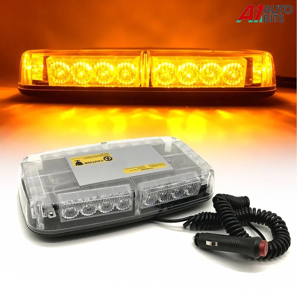 LED Warning Strobe Amber Flashing Beacon Magnetic Car Roof Recovery Light Bar LED Warning Strobe Amber Flashing Beacon Magnetic Car Roof Recovery Light Bar