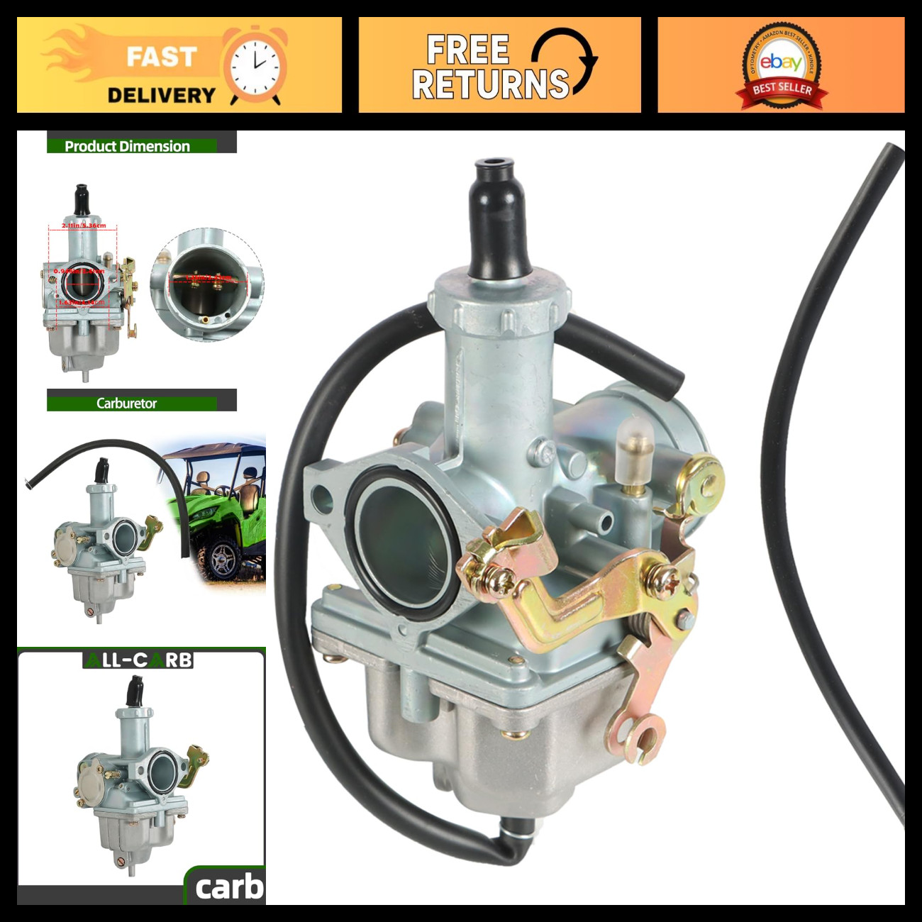 Carburetor Replacement for Polaris Phoenix 200 ATV 2005-2017 | High Performance