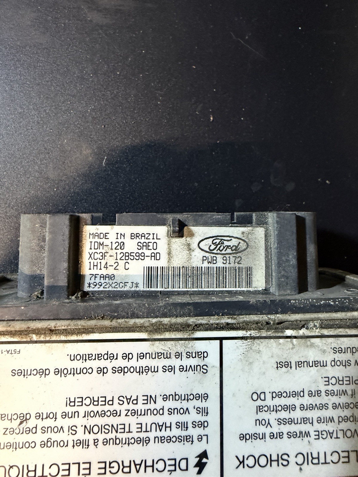 99-03 Ford F350 7.3L Diesel Fuel Injection Control Module FICM XC3F-12B599-AD