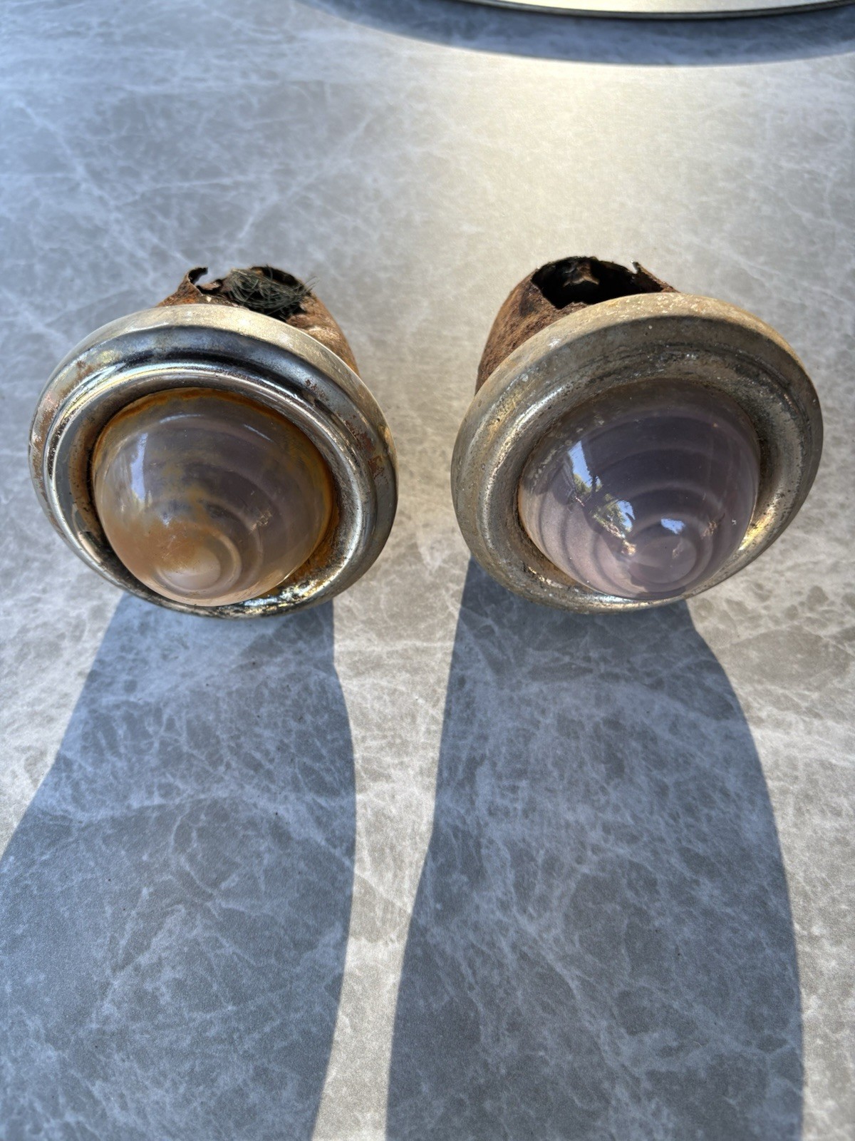 X RARE 1920s-30s VINTAGE ROCKET/PURPLE GLASS BACK UP LIGHT/REVERSE/👀LQQK AS-IS X RARE 1920s-30s VINTAGE ROCKET/PURPLE GLASS BACK UP LIGHT/REVERSE/👀LQQK AS-IS