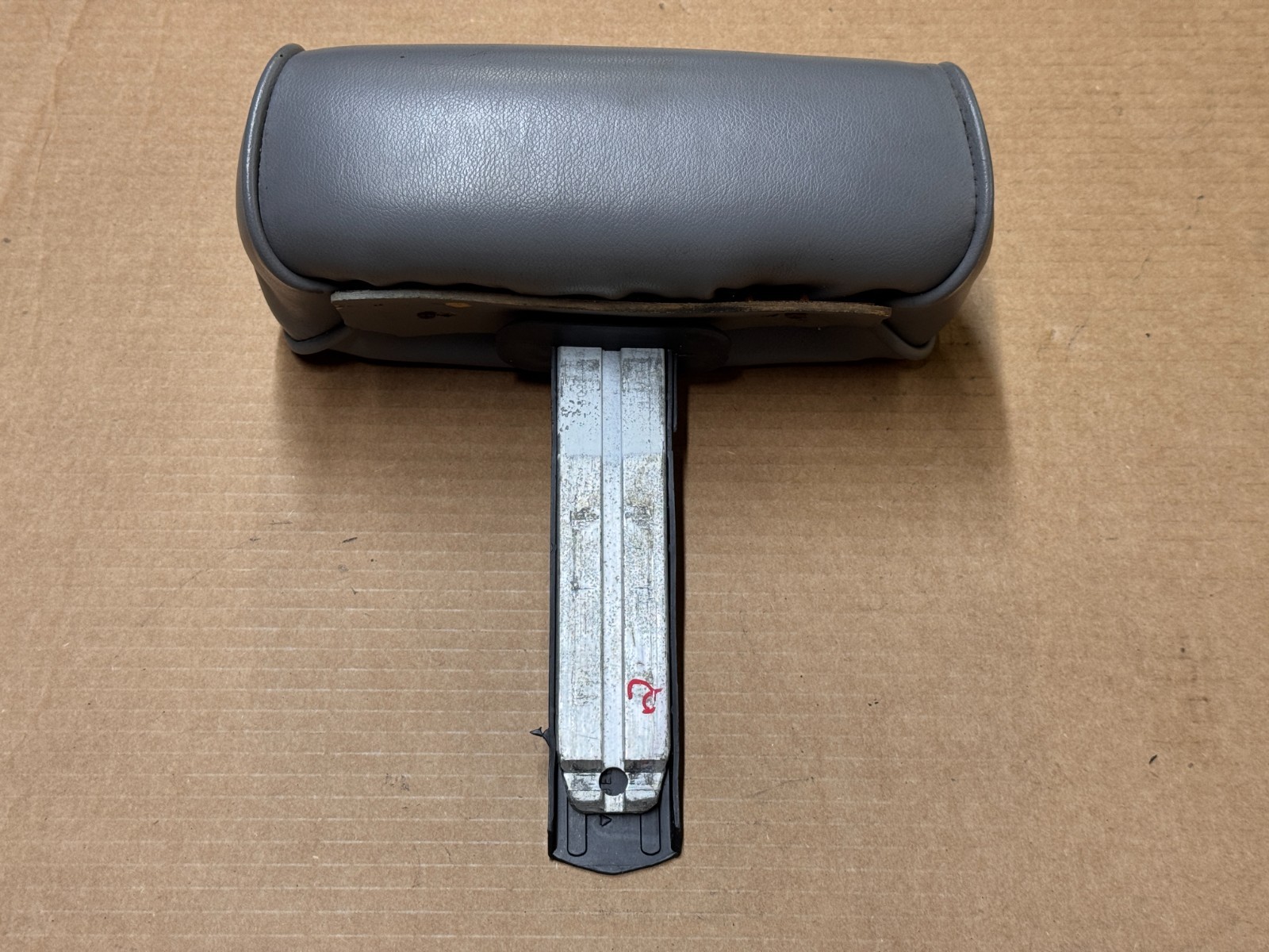 87-90-93 Ford Mustang GRAY Front Seat Headrests Factory Leather Vinyl OEM LX GT