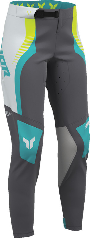 THOR Fits Women's sportmode Velocity Pants - Gray/Aqua - Us 5/6 2902-0410