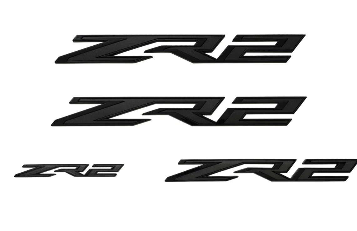 2024-2027 Chevrolet Silverado HD 2500 3500 ZR2 Emblems in Black 85636706 OEM 2024-2027 Chevrolet Silverado HD 2500 3500 ZR2 Emblems in Black 85636706 OEM