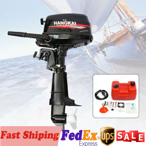 HANGKAI 2-Stroke ?3.5HP ?Outboard Motor Air/Water Cooling Fishing Boat Engine