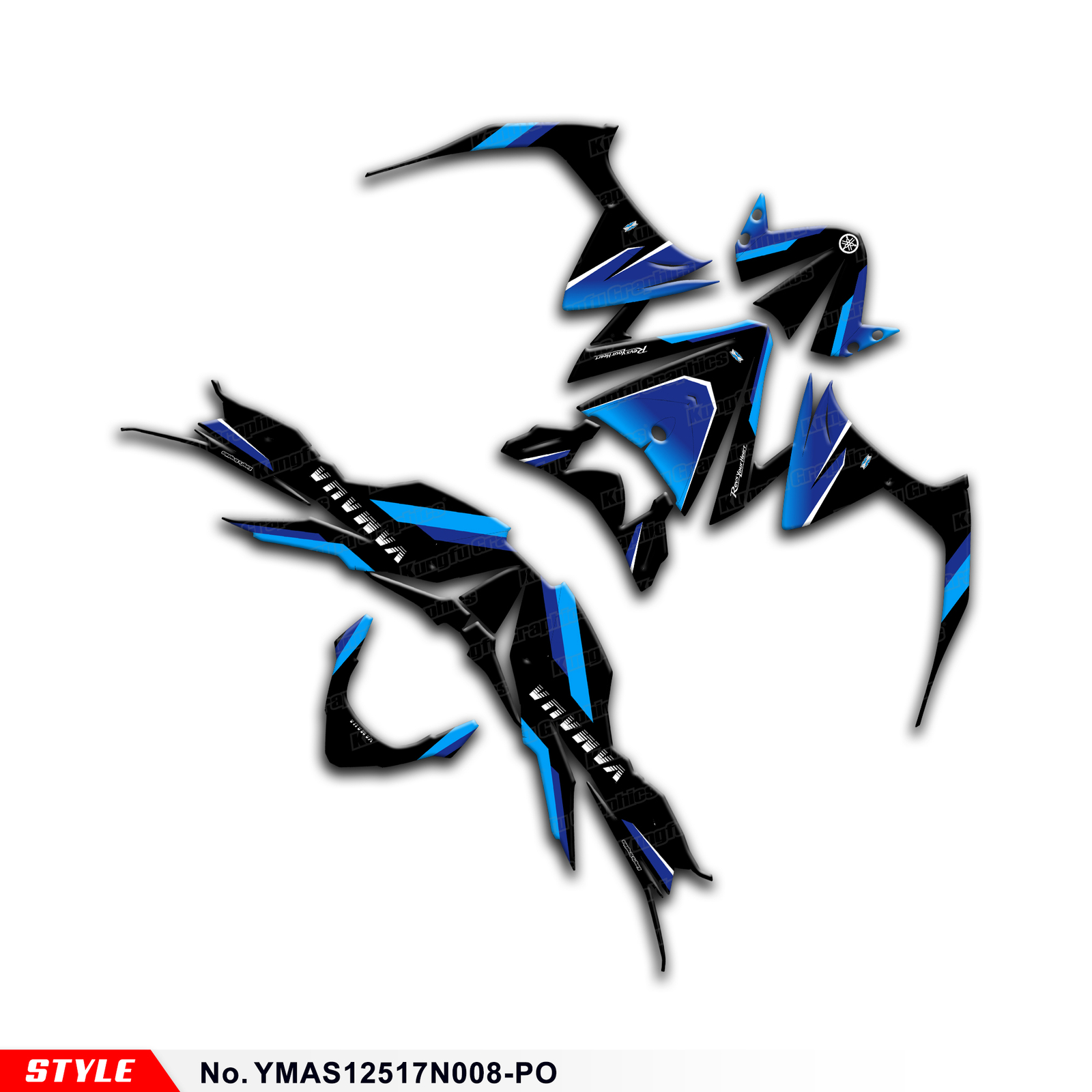 Graphics Decal Kit Vinyl Wrap for Yamaha AS 125 AS125 DIO Scooter 17 18 19 20 21