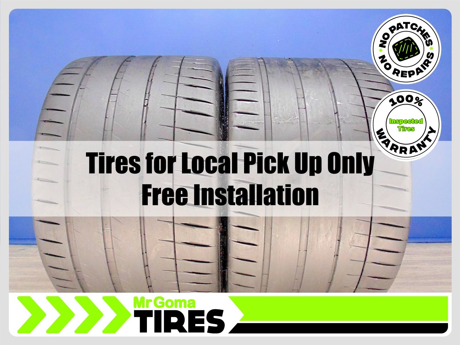 2 Michelin Pilot Sport 4S ZP RFT 345/25R21 Used Tires 6.1/32 Tread 104Y 3452521