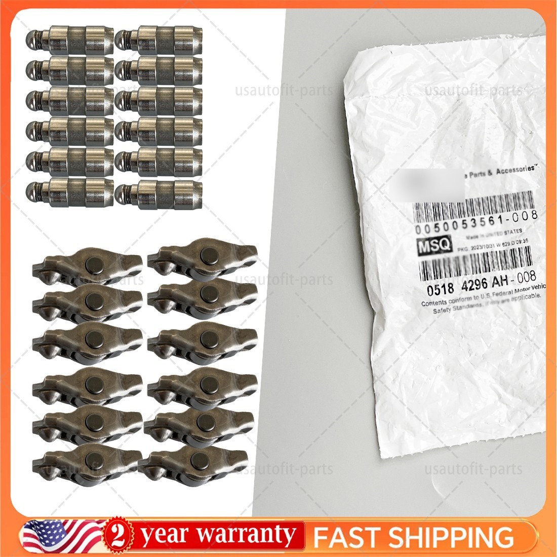 24X Lifter & Valve Rocker Arm 5184296AH 5184332AA for Chrysler Dodge Jeep 3.6L