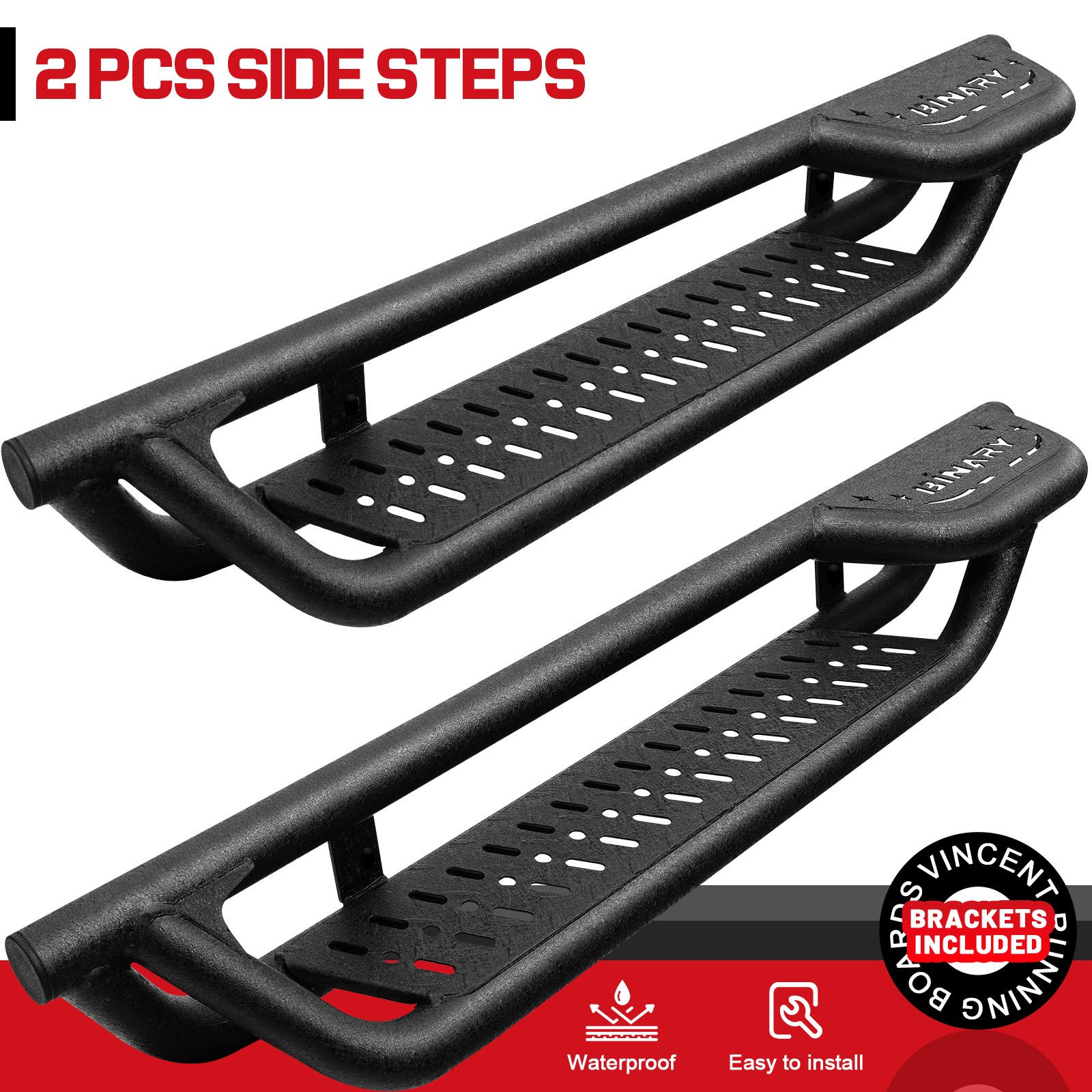 FIT 1999-2016 FORD F250 F350 F450 Regular Cab Running Boards BXQ Truck Nerf Bars