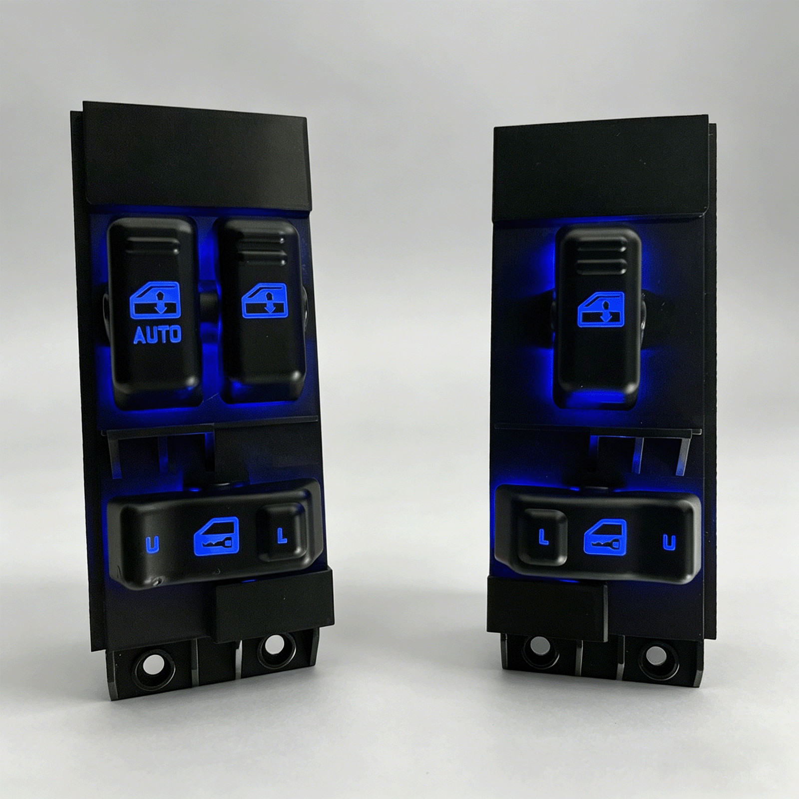 New Blue LED 99-02 Silverado Sierra Driver Side Power Window Control Switch Set New Blue LED 99-02 Silverado Sierra Driver Side Power Window Control Switch Set