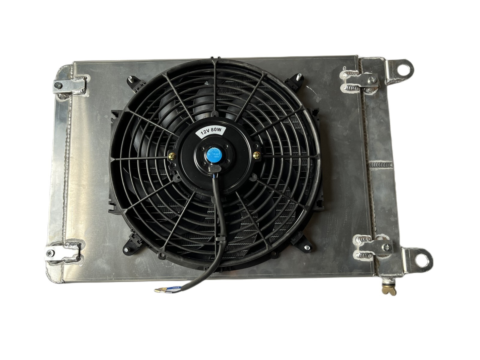 aluminum radiator + shroud + Fan For Lamborghini LM002 1986-1993 Right side