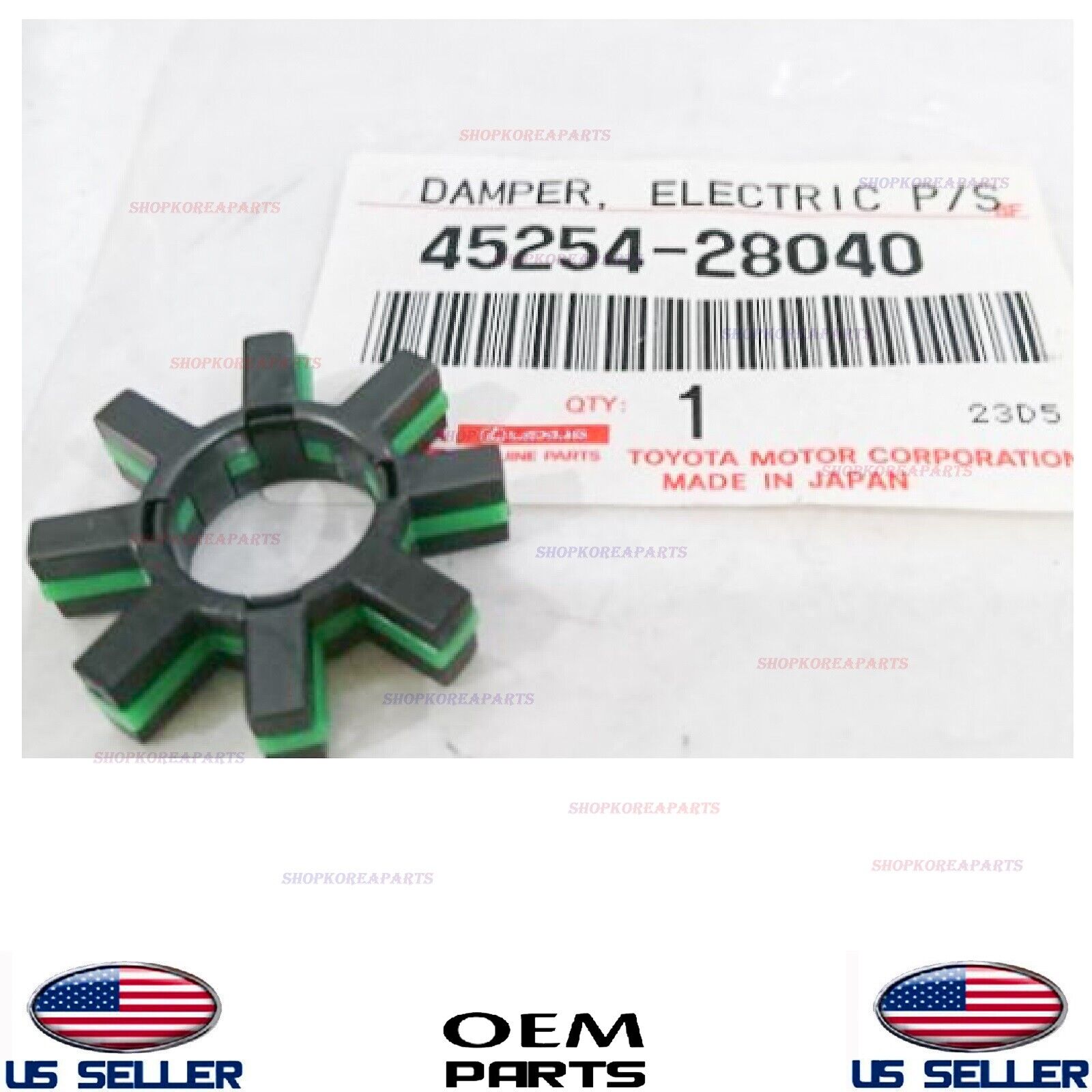 Damper Electronic Power Steering Motor Shaft OEM Toyota Lexus *See Compatibility