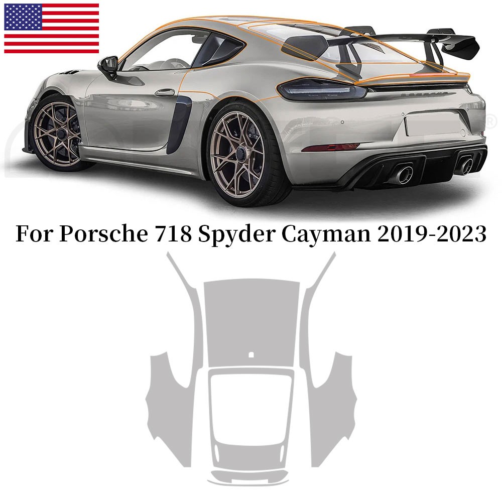 Sunroof For Porsche 718 Spyder 2019-2023 Precut Paint Protection Film Clear PPF