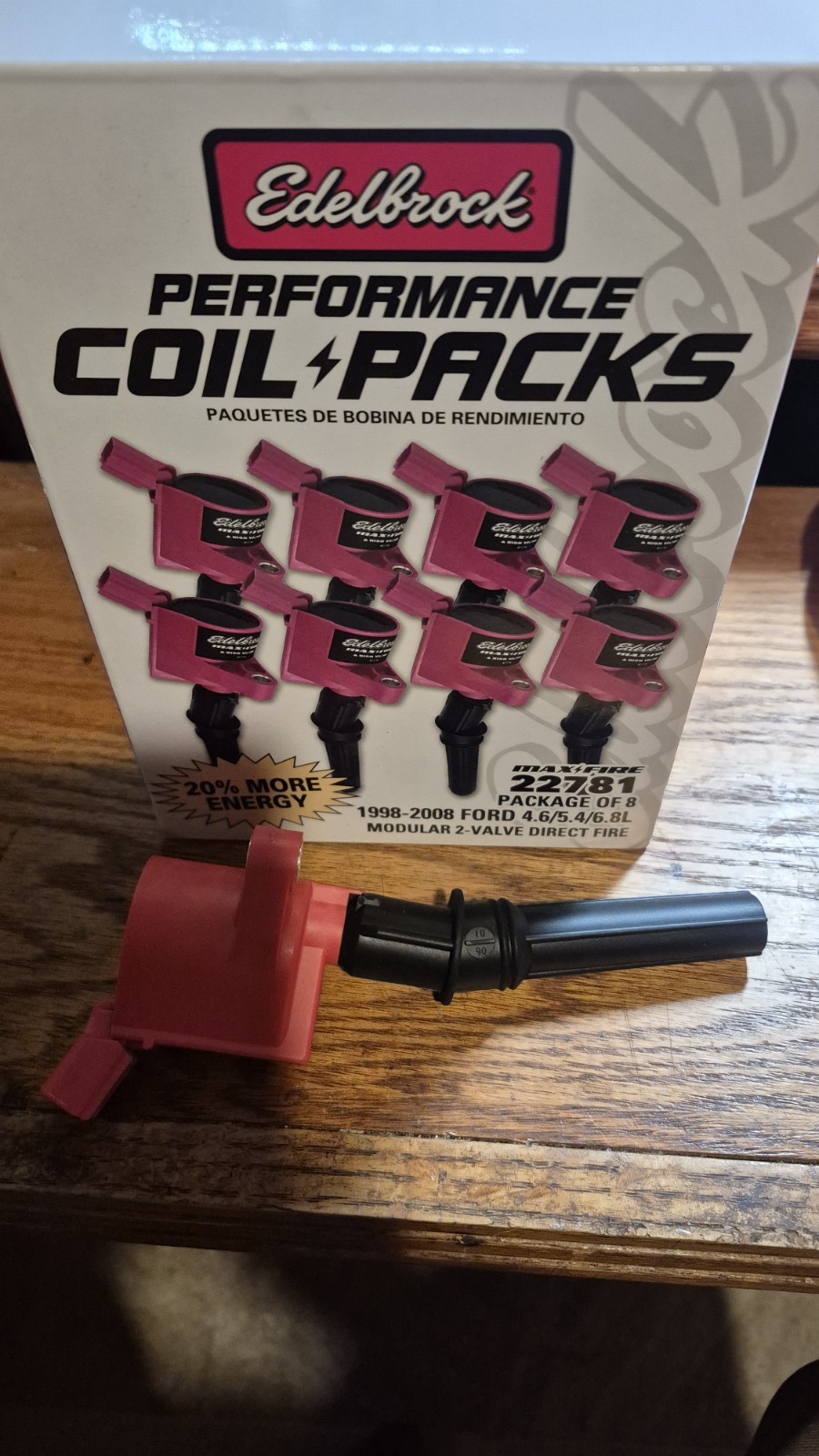 Edelbrock Performance Coil Packs  98-08 Ford 4.6/5.4/6.8L Part#22781 8 Pack Set