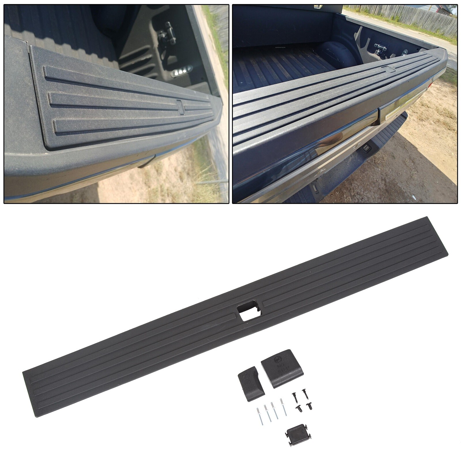 For 2015-2019 Ford F-150 Tailgate Moulding Cover With Flexible Step FL3Z9940602B