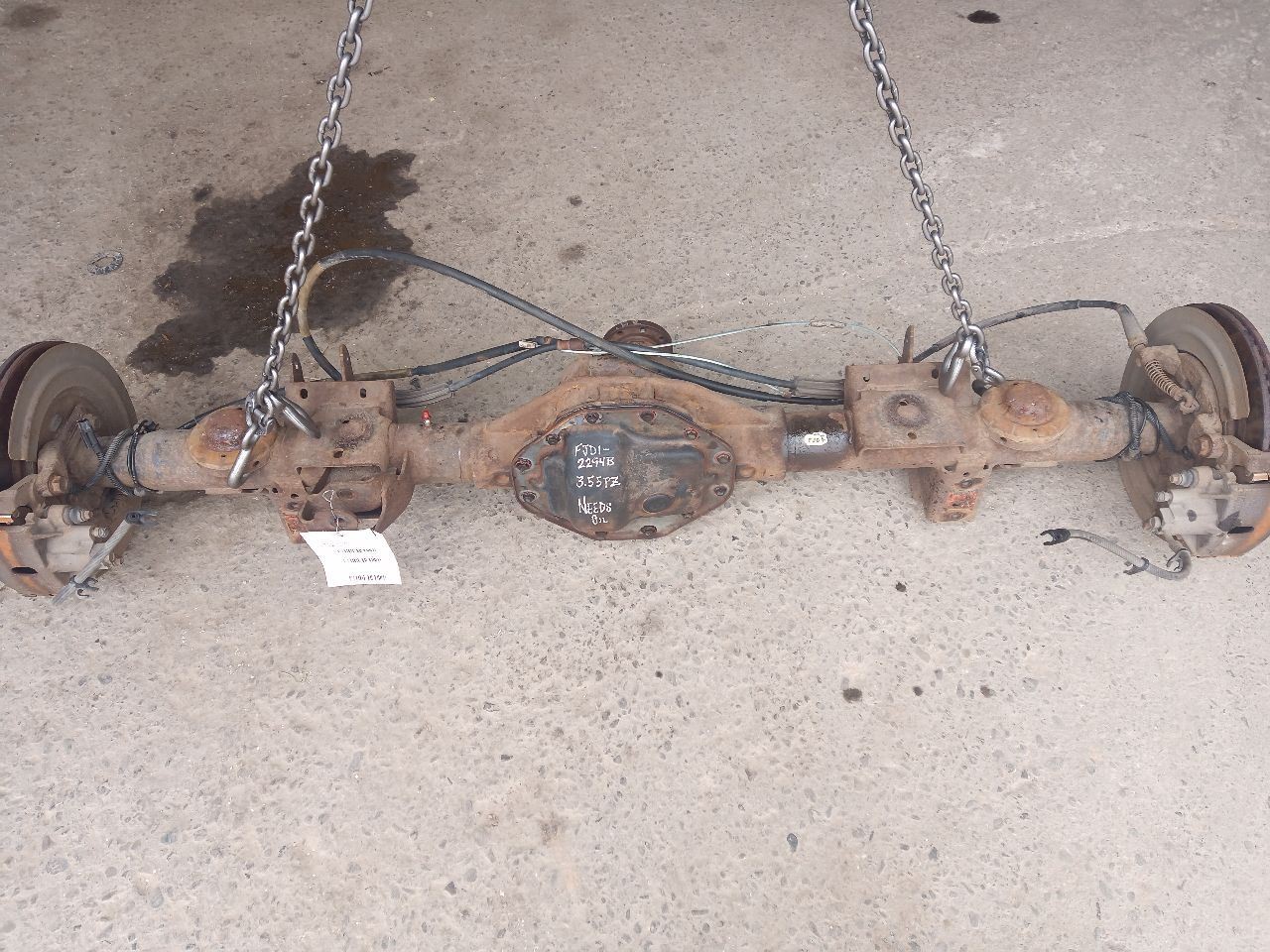 Rear Axle 3.55 Ratio Posi from 2013 Dodge RAM 1500 12934585