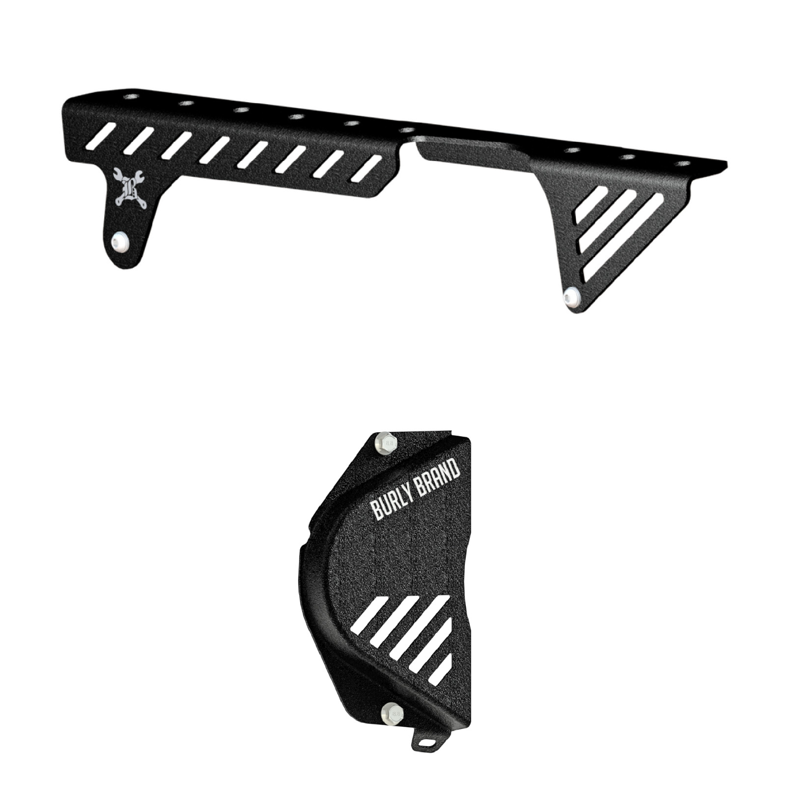 New Burly Brand Slash Cut Chain Guard + Sprocket Cover for Honda Rebel CMX1100