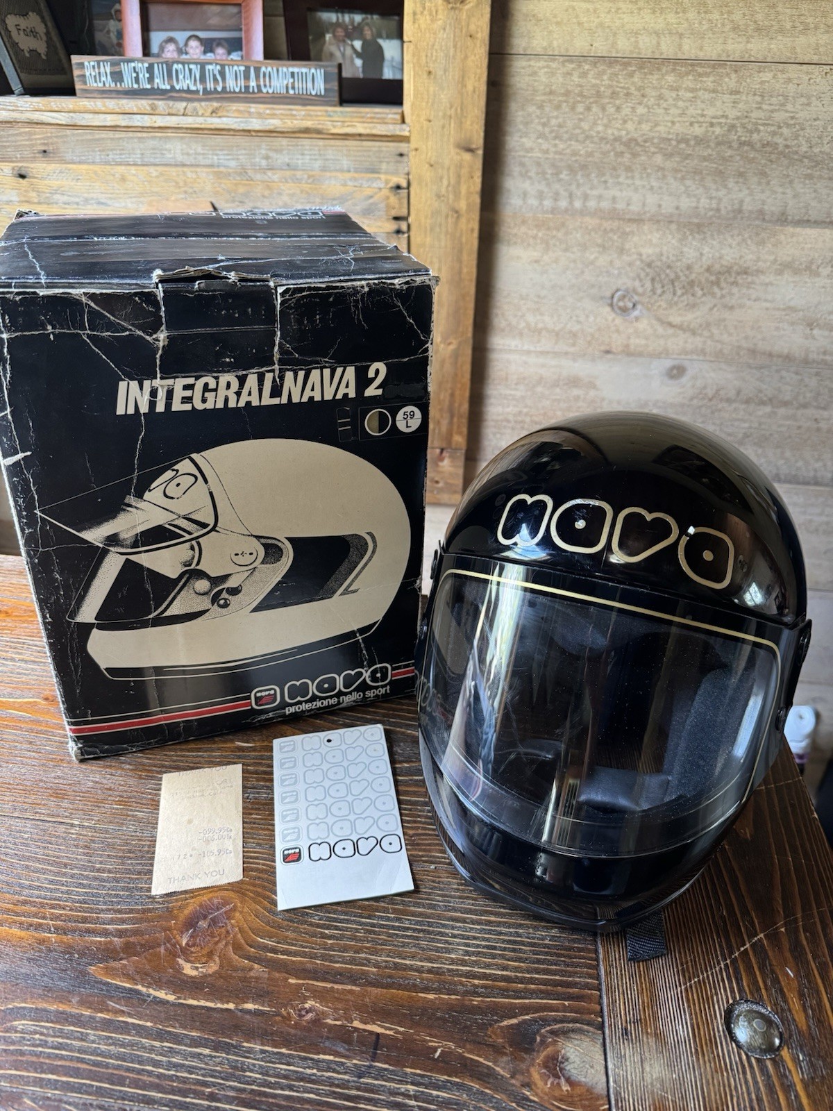 Vintage Nava IntegralNava 2 Helmet Boxed NOS Time Capsule 1980s W/ Original Rec