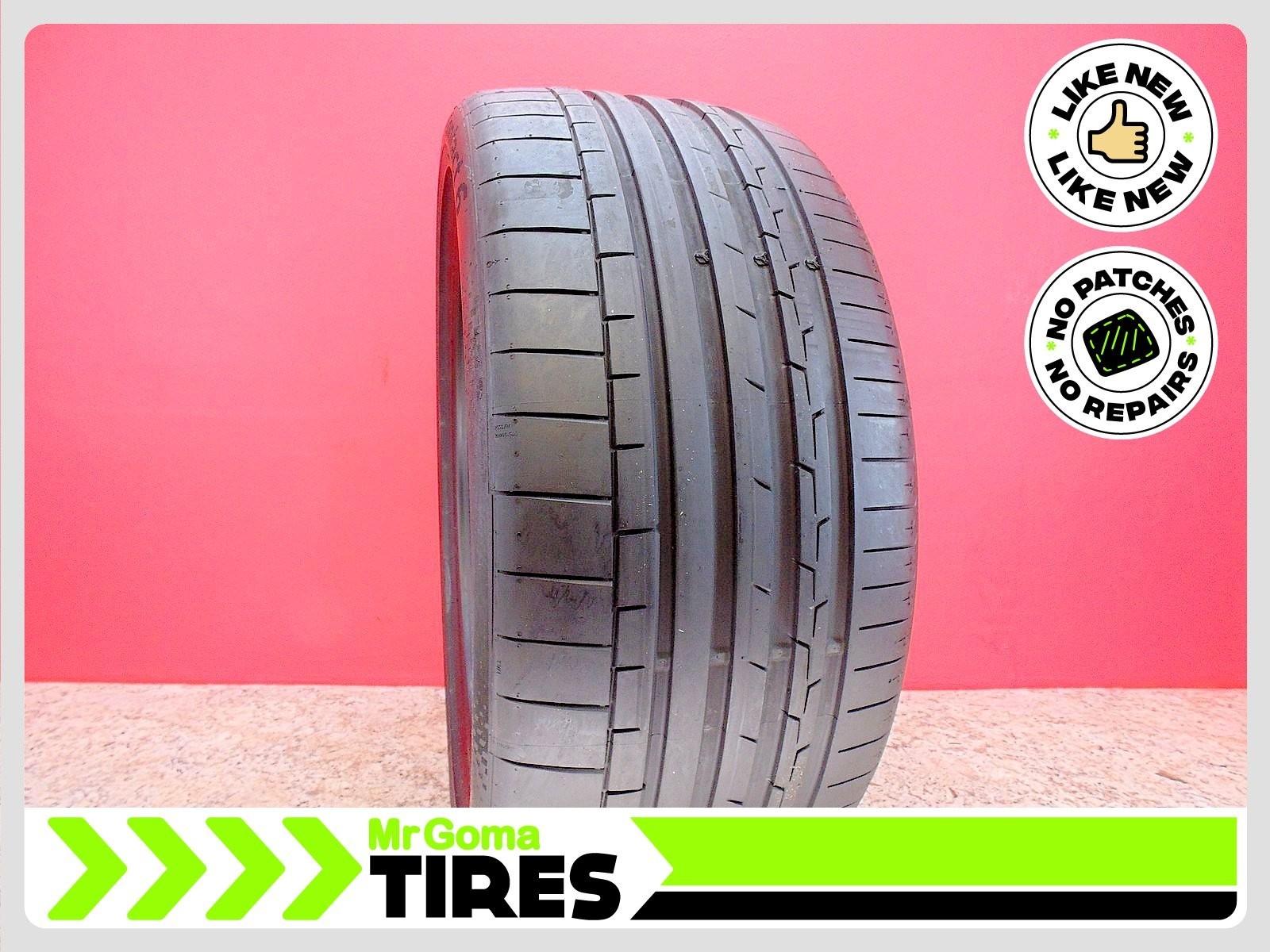 1 Continental Sportcontact 6 T0 Contisilent Xl 285/35R22 Used Tire 9.3/32 Tread 1 Continental Sportcontact 6 T0 Contisilent Xl 285/35R22 Used Tire 9.3/32 Tread