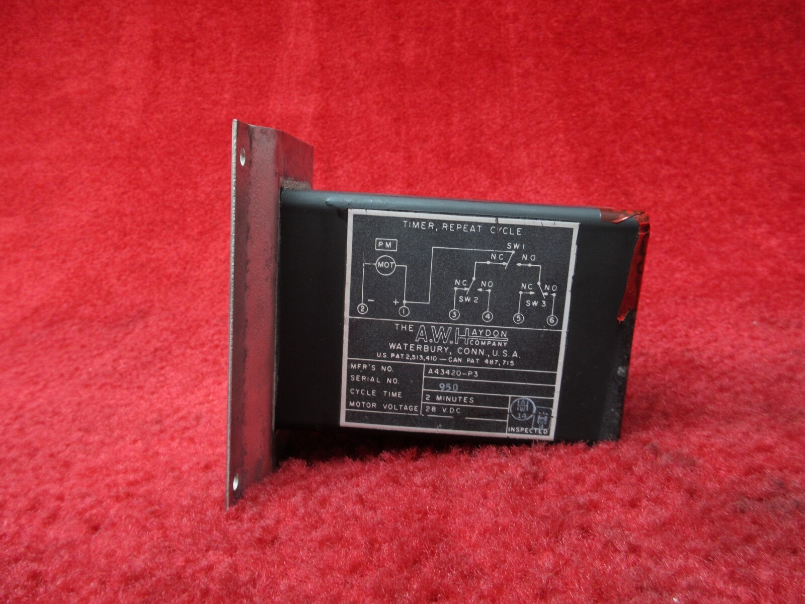The A.W.Haydon Company Repeat Cycle Timer 28V PN A43420-P3