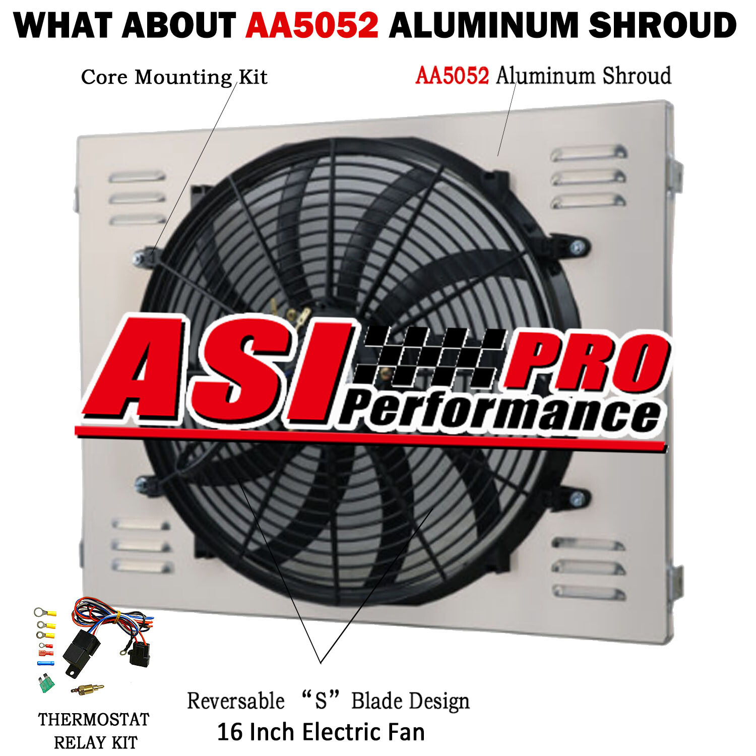 Aluminum Shroud Fan Relay For 1970-1979 1978 Dodge D/W 100 150 200 300 5.2L 5.9L