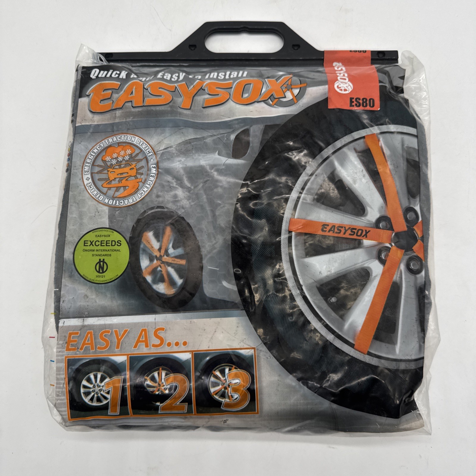 Easysox ES84 Tire Socks Pair Easy Sox Traction Alternative Chain Auto Car Truck