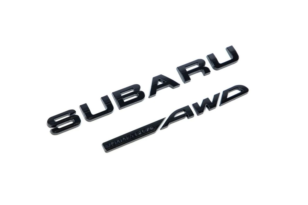 NEW 1X GLOSS /MATTE BLACK W.R.X. S.T.I SUBI AWD REAR TRUNK BADGE