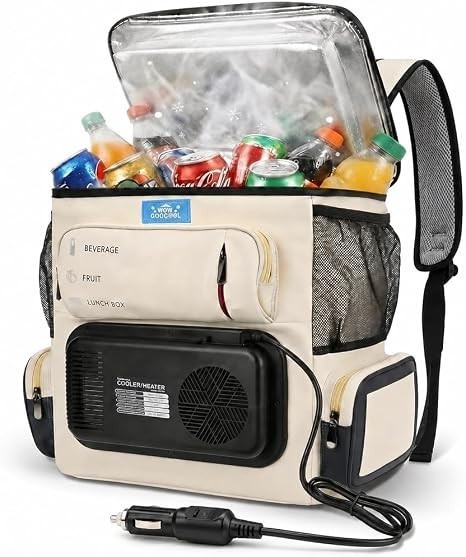 Lightweight 5.5lbs Car Cooler Bag 16Qt Electric Heating Cooling 32-140°F for Roa Lightweight 5.5lbs Car Cooler Bag 16Qt Electric Heating Cooling 32-140°F for Roa