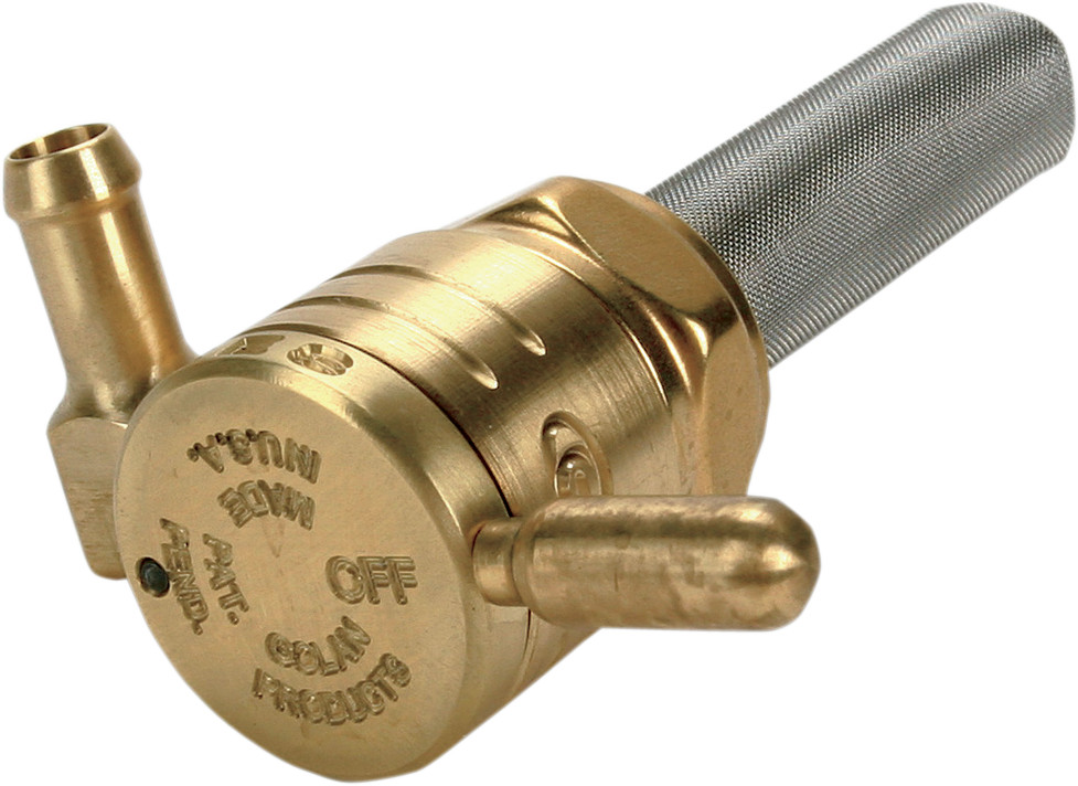 GOLAN PRODUCTS Click-Slick Fuel Petcock 22mm 76-312F-BS Raw Brass